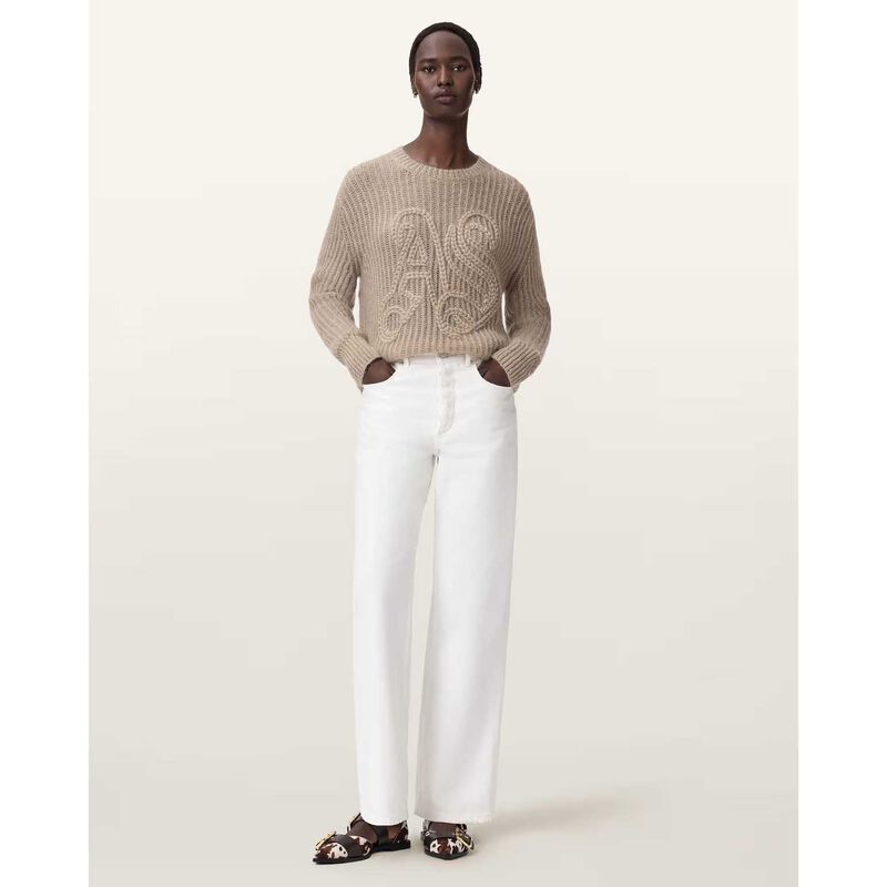 AllSaints Chain Embroidered Jumper image number 3